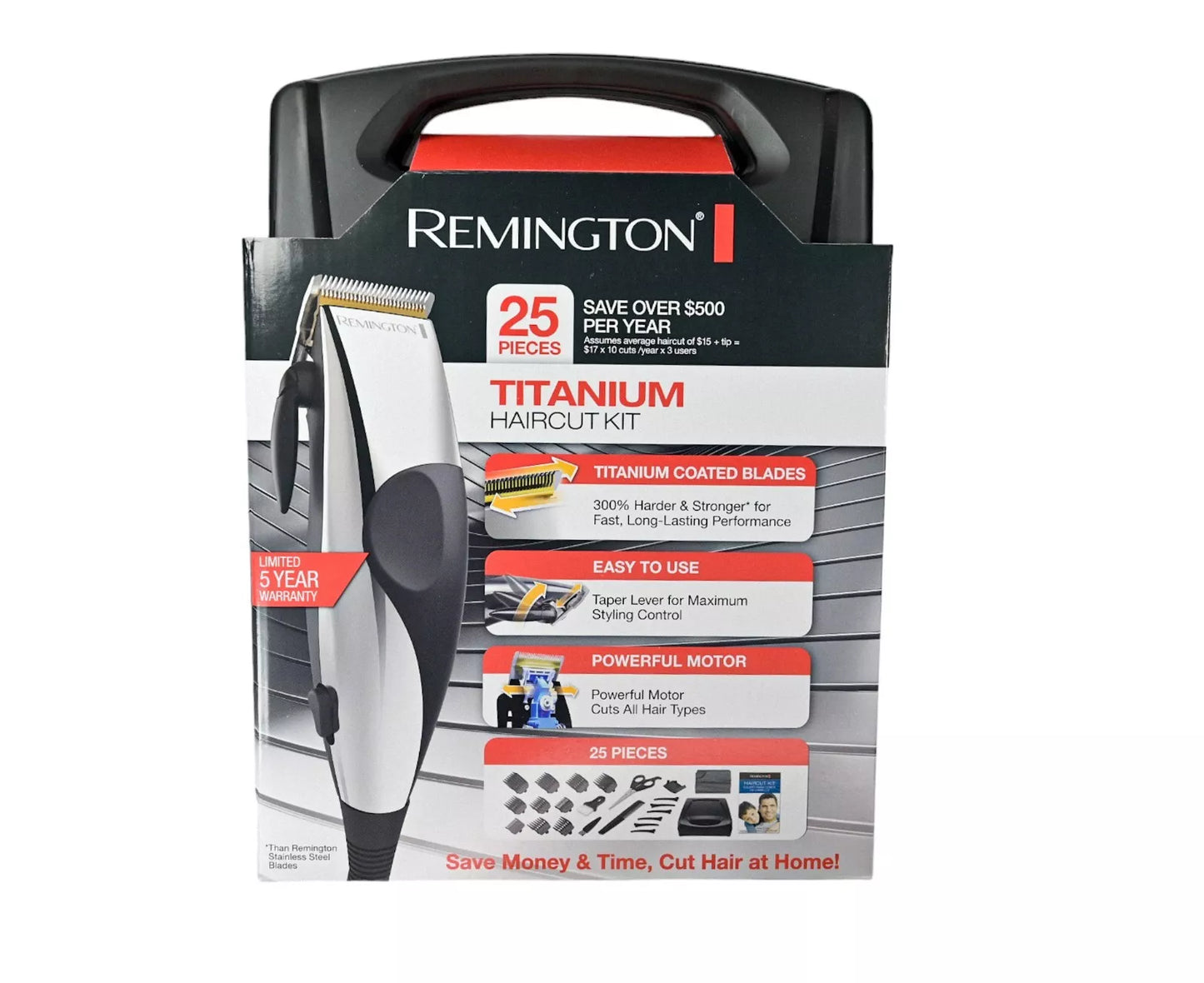 REMINGTON TITANIUM AT HOME CLIPPER KIT