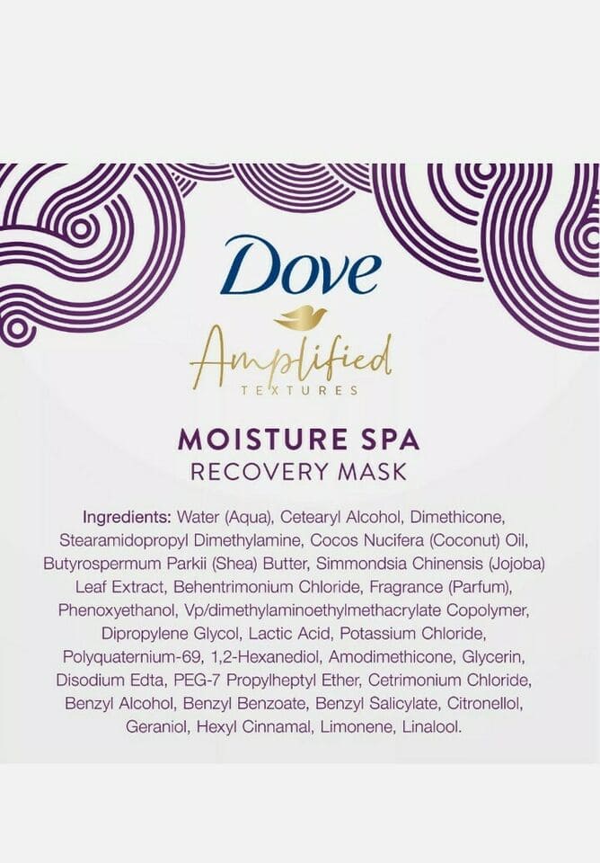 DOVE-AMPLIFIED TEXTURES RECOVERY MASK 10.5OZ