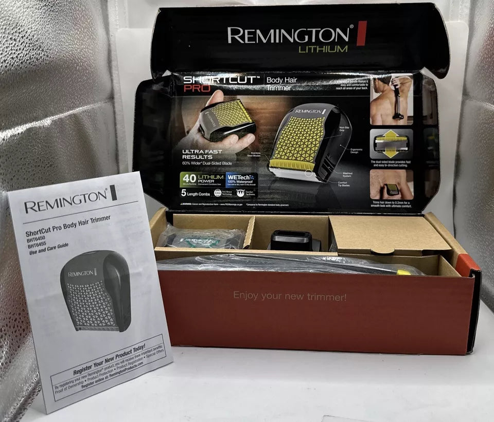 REMINGTON BHT6455FF SHORT CUT PRO BODY GROOMER WITH EXTENDABLE HANDLE