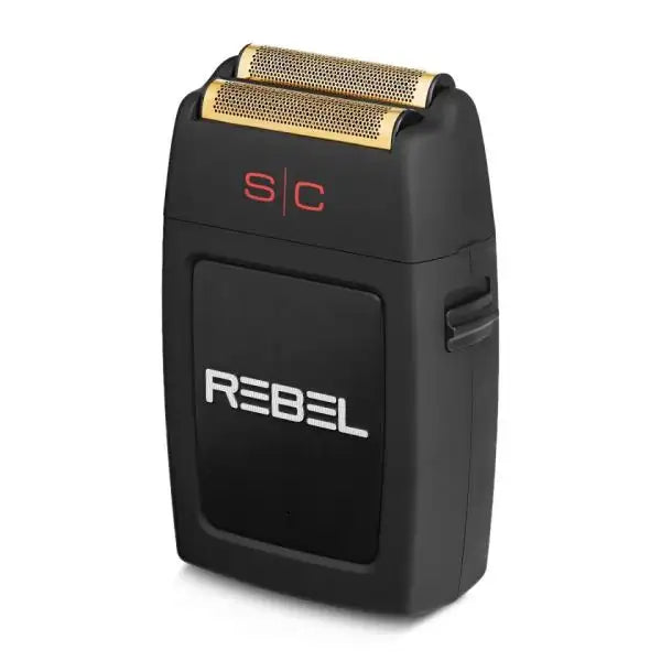 Rebel - Electric Mens Foil Shaver With Super Torque Motor, Gold Titanium Foil Head