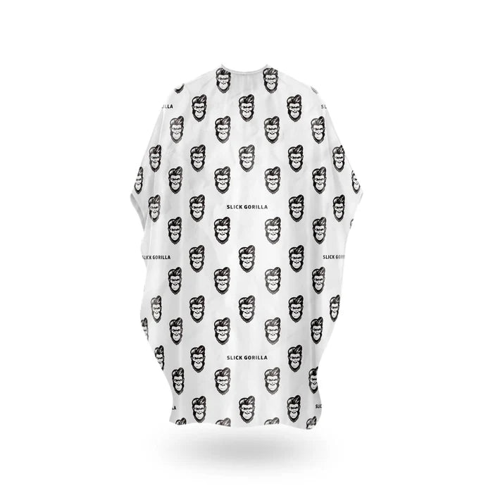 slick gorilla Barber Cape White