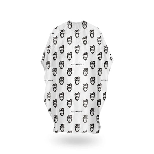 slick gorilla Barber Cape White