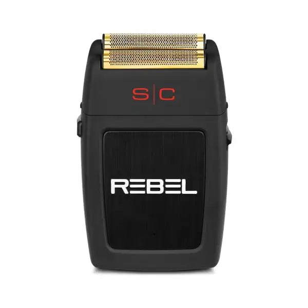 Rebel - Electric Mens Foil Shaver With Super Torque Motor, Gold Titanium Foil Head