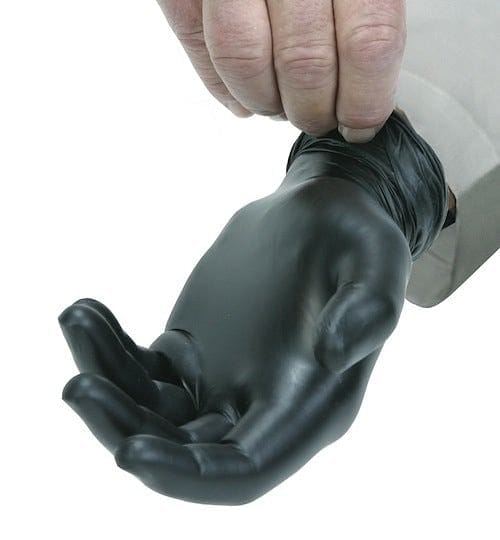 WORX Black Nitrile powder-free Gloves Provide Durability, Safety & Comfort 230mm Length 12 pcs XL