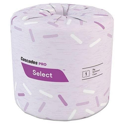 Cascades Pro Select Toilet Paper Roll, Standard, White, 1-Ply - Goldy TV