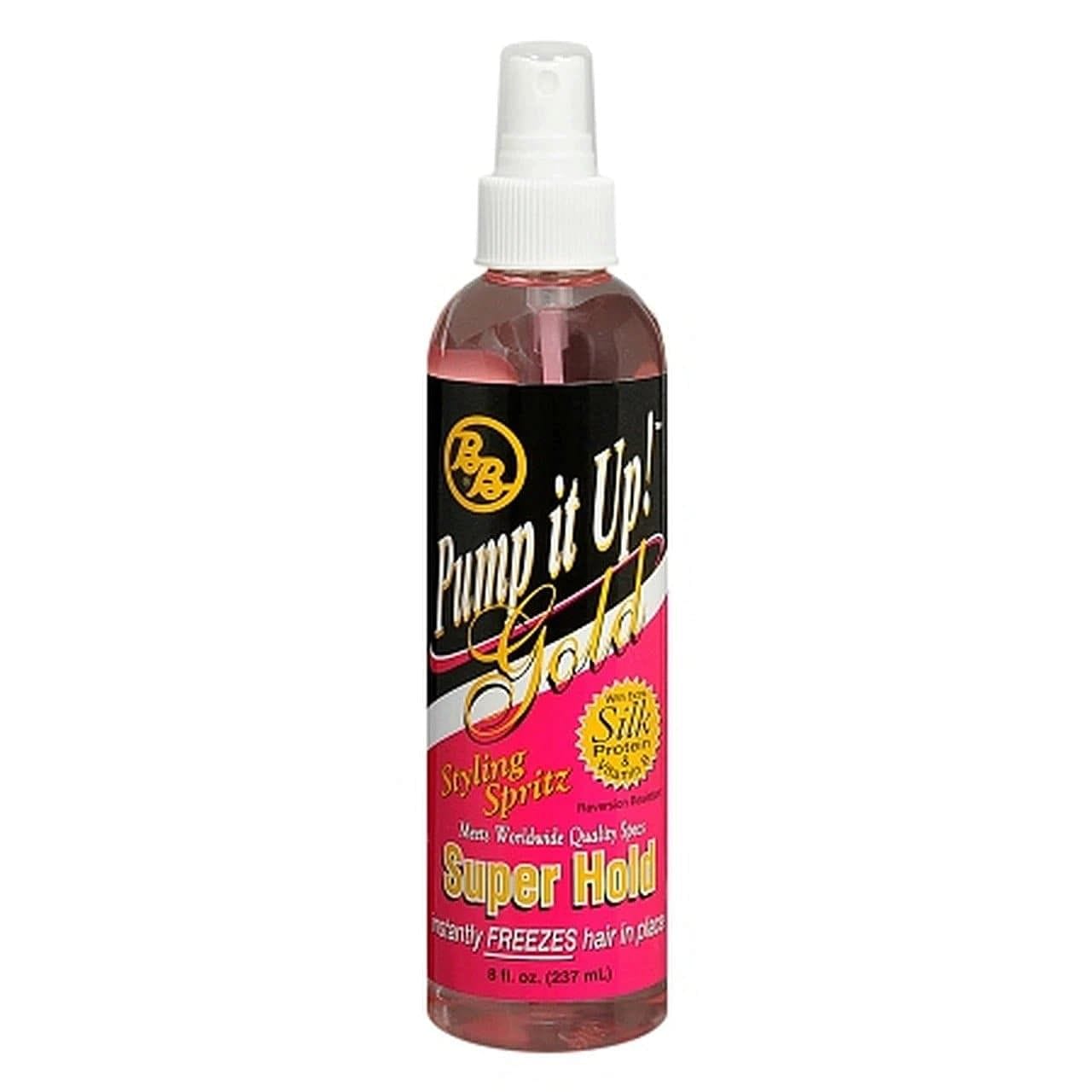 BB Pump It Up! Gold Styling Spritz - Super Hold 8 oz. - Goldy TV