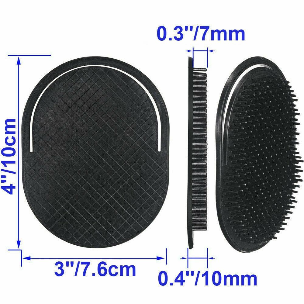 2 pcs. Pocket Comb Brush Men Hair Beard Mustache Grooming Travel Scalp Massager - Goldy TV