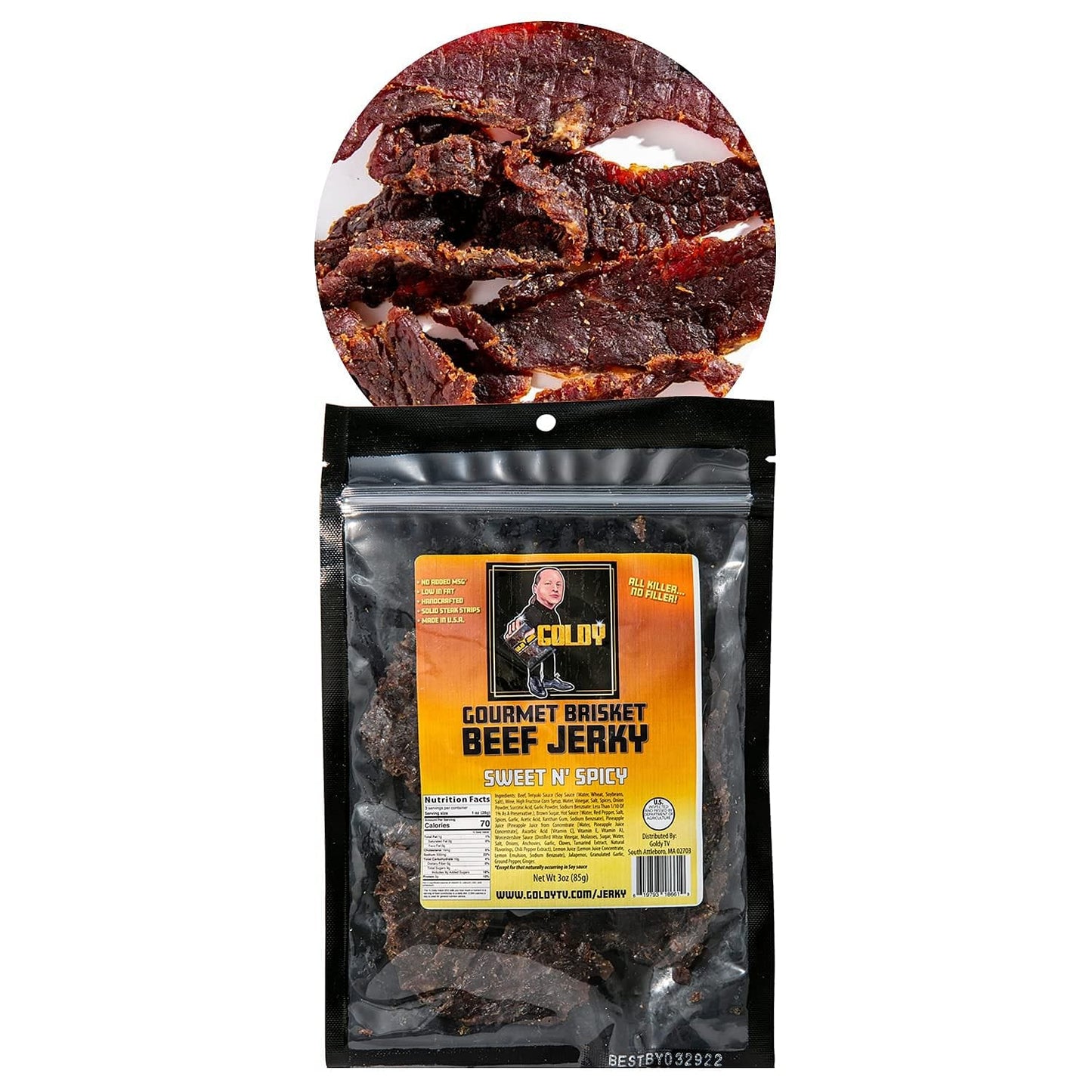 Sweet & Spicy Brisket Beef Jerky