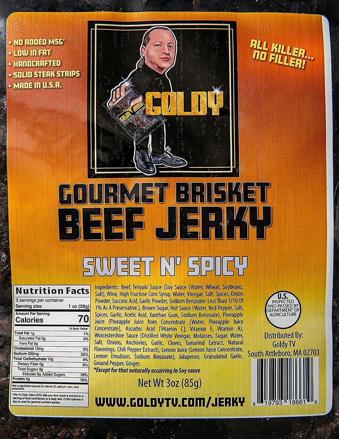 Sweet & Spicy Brisket Beef Jerky