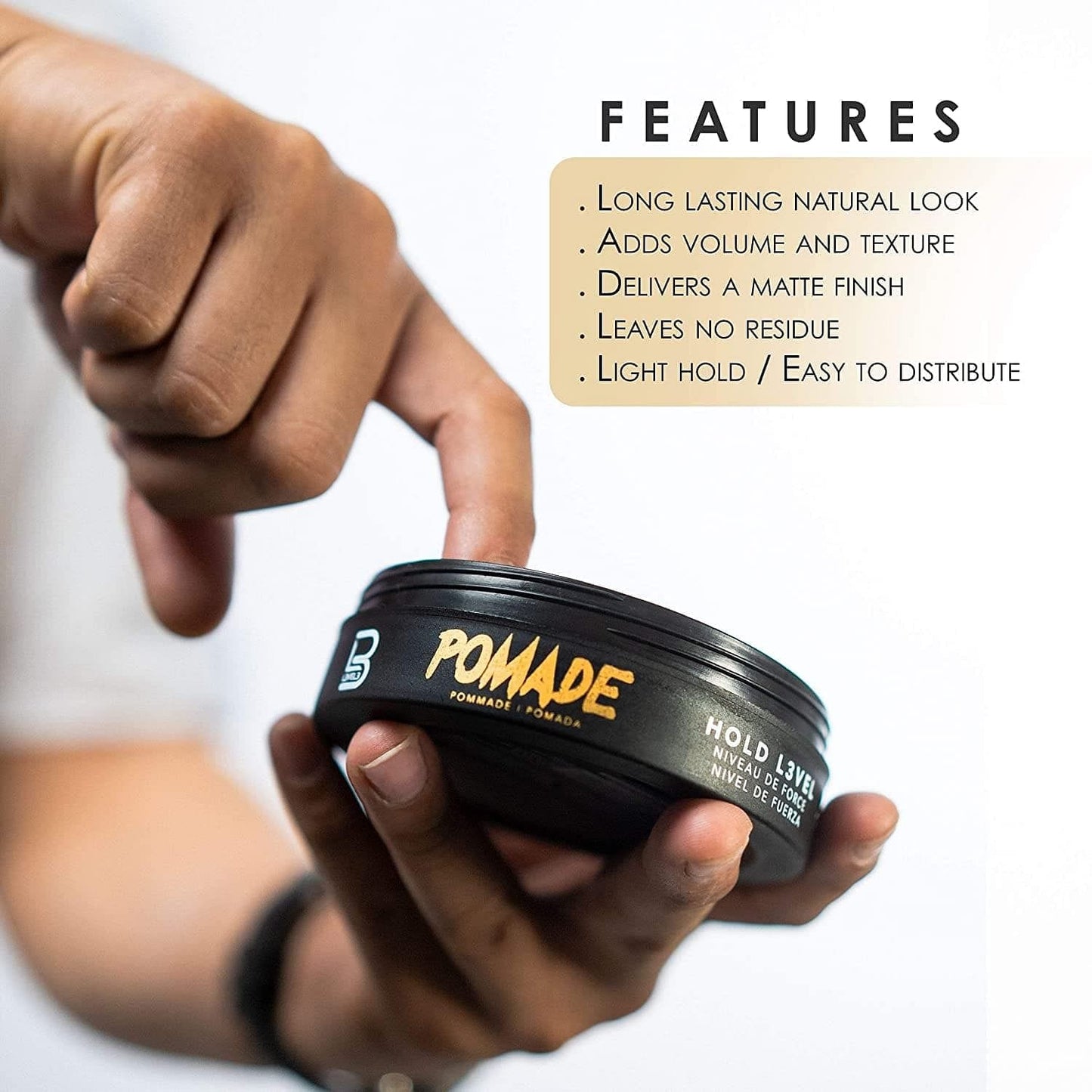 Level 3 Pomade Improves Hair Strength and Volume L3 Long-Lasting Hold Infused Keratin Level 150 ML - Goldy TV