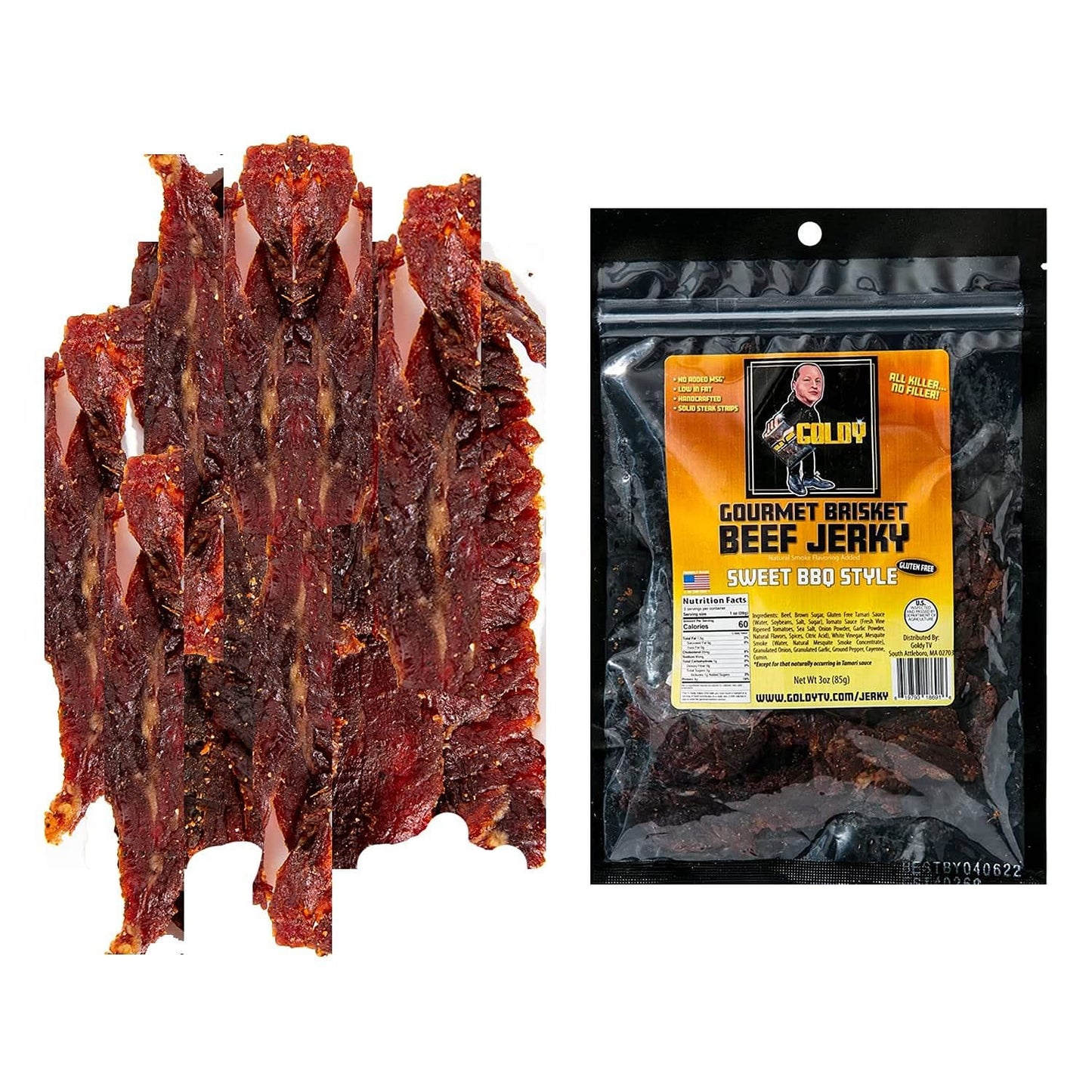 Sweet BBQ Brisket Beef Jerky