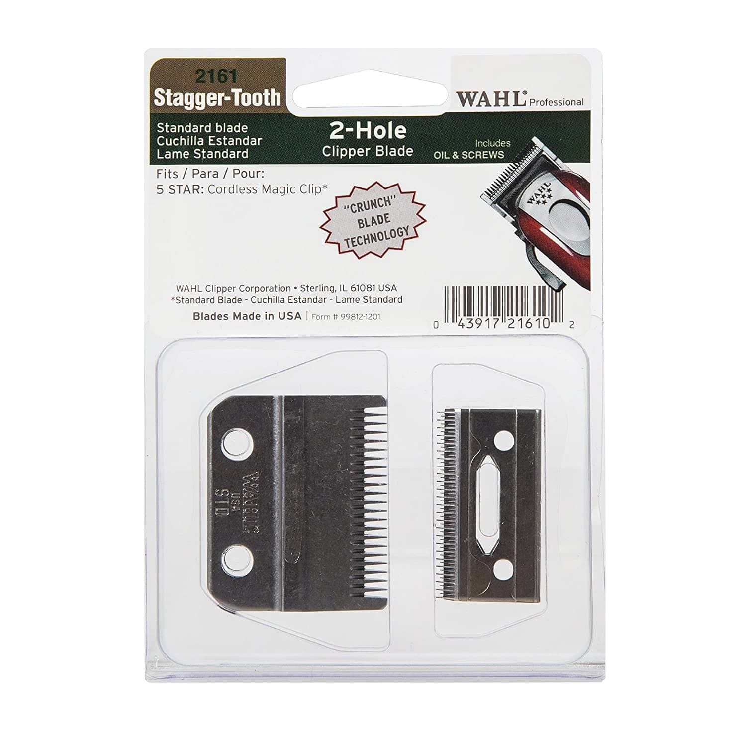 Wahl Stagger Tooth Blade for Magic Clip #02161 - Goldy TV