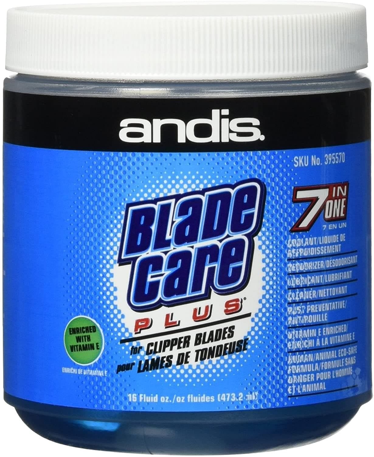 Andis Blade Care Plus Jar For Clipper Blades 16.5 oz #12570 - Goldy TV