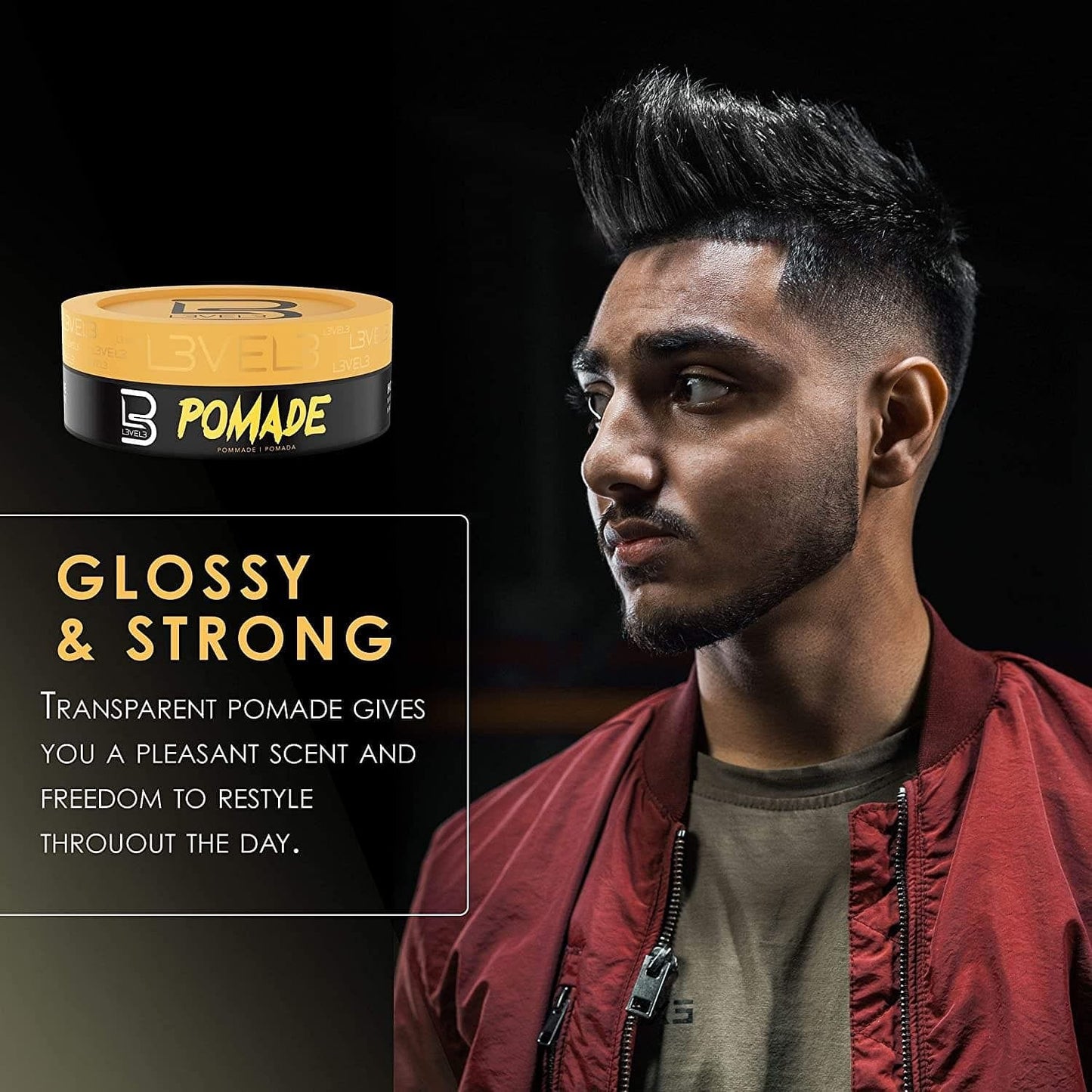 Level 3 Pomade Improves Hair Strength and Volume L3 Long-Lasting Hold Infused Keratin Level 150 ML - Goldy TV