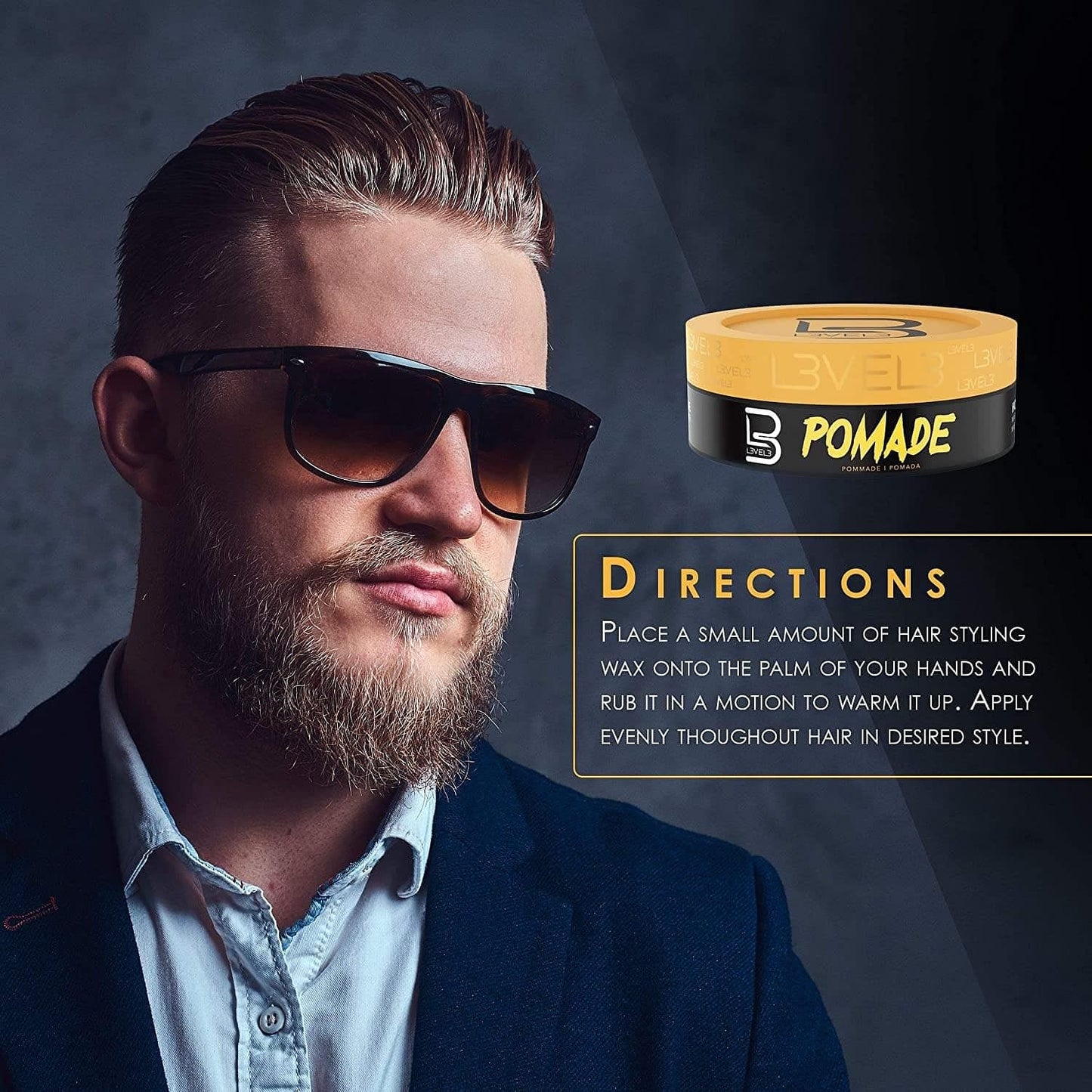 Level 3 Pomade Improves Hair Strength and Volume L3 Long-Lasting Hold Infused Keratin Level 150 ML - Goldy TV