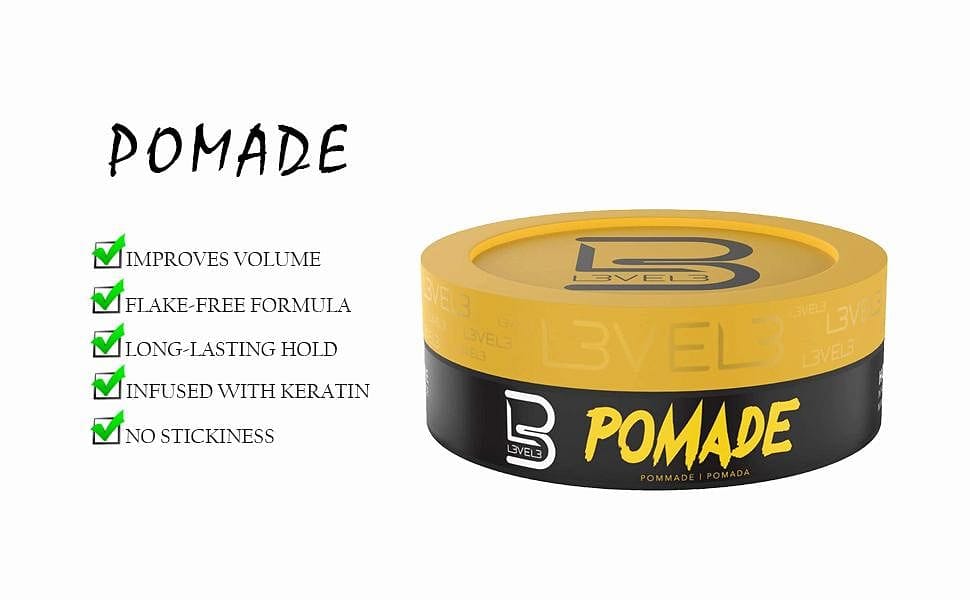 Level 3 Pomade Improves Hair Strength and Volume L3 Long-Lasting Hold Infused Keratin Level 150 ML - Goldy TV