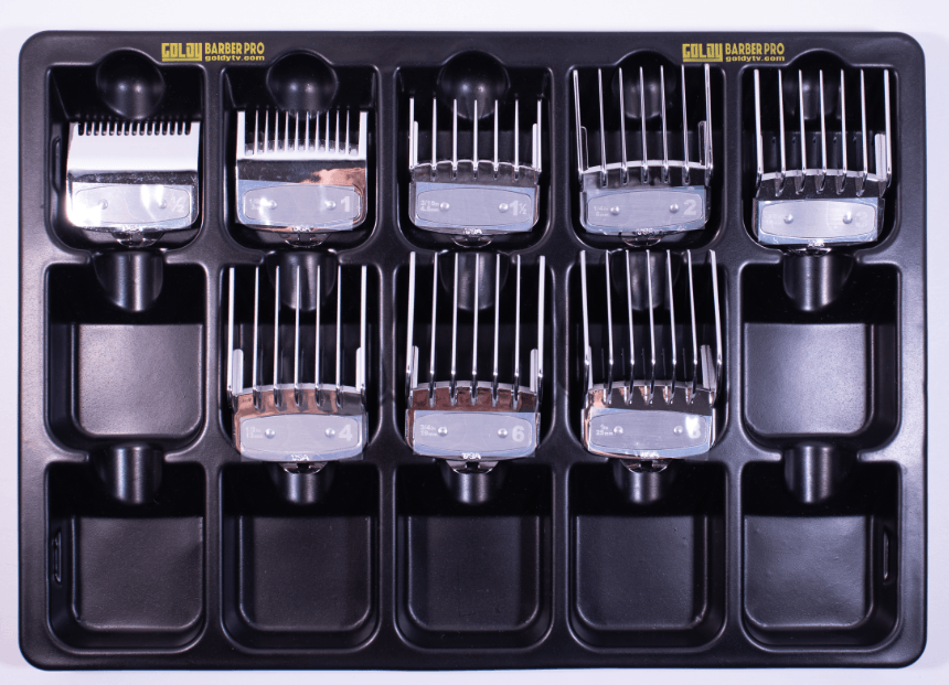 Clipper Attachment Comb  Storage Tray with 8 Combs
