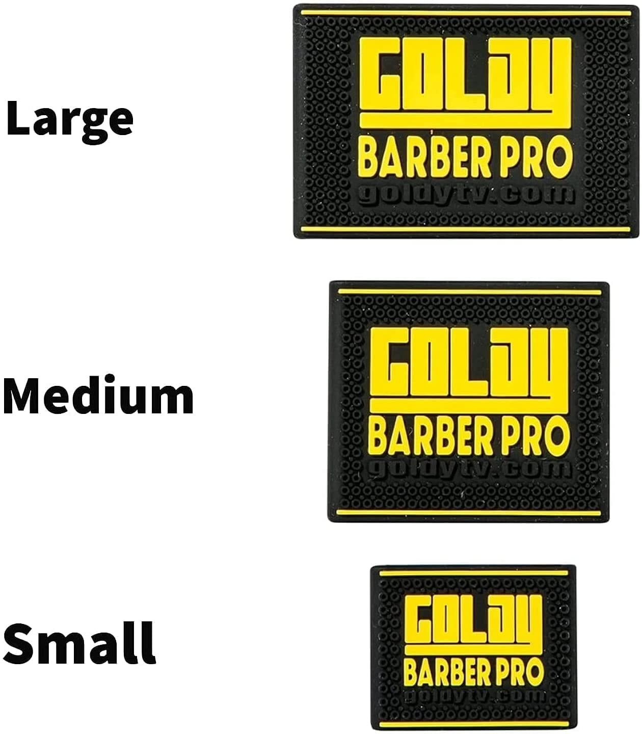 Goldy Professional Barber Clipper Grip 3 PCS, Grip Bands, Non Slip and Heat Resistant Clipper Bands ( Black/Yellow )