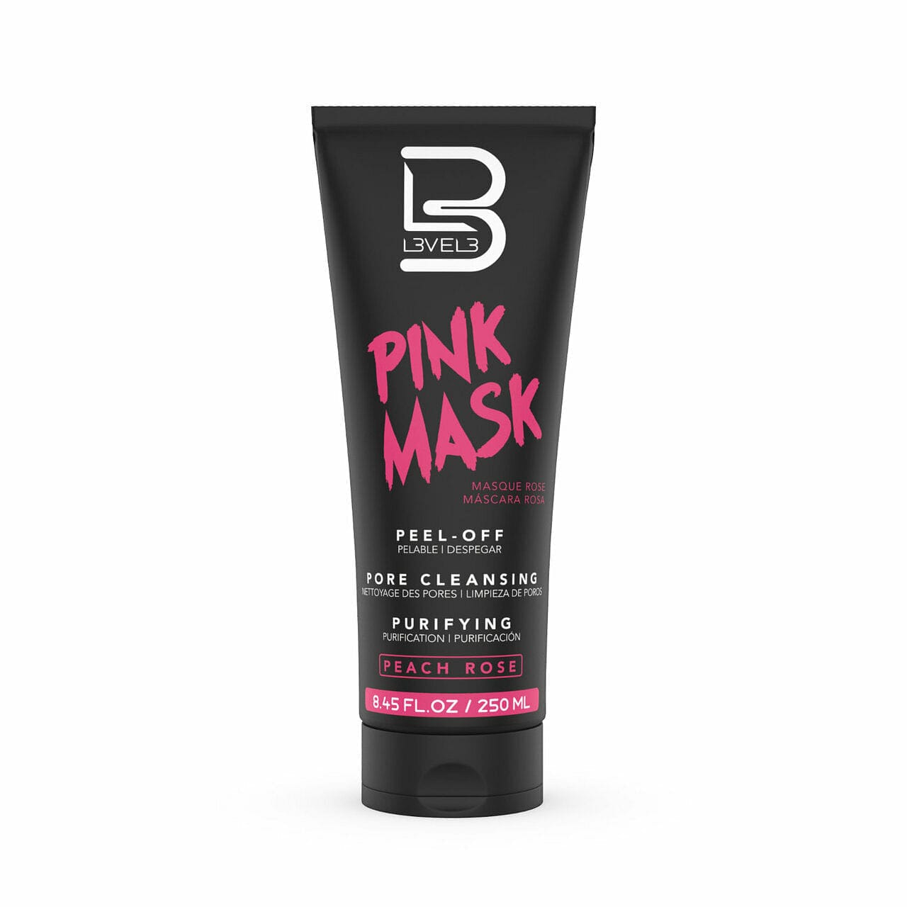 Level 3 Peel Off Pink Facial Mask Deep Cleansing Black Head Removal For Acne and Pimples 250ml - Goldy TV