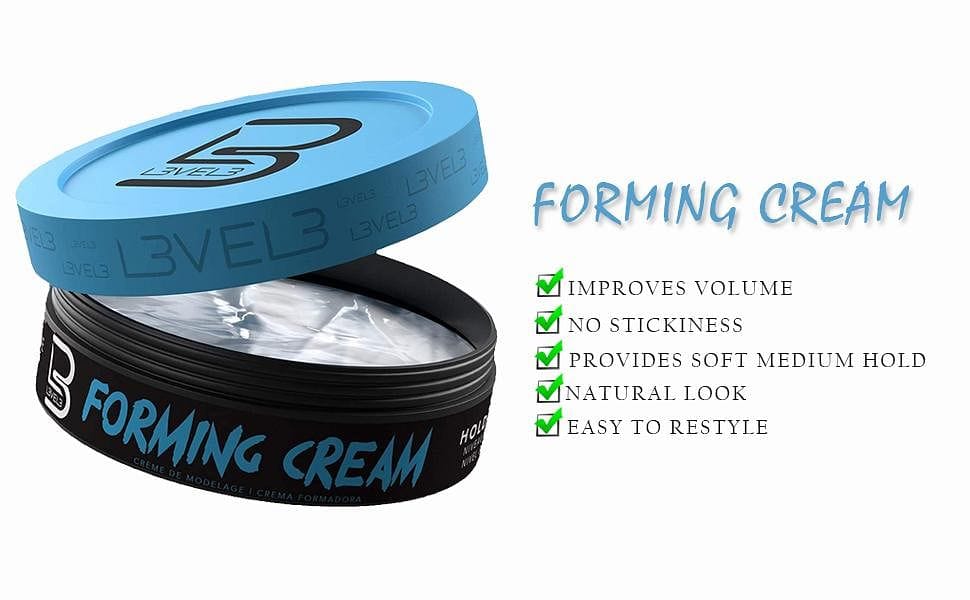 Level 3 Forming Cream Natural Look Hairstyle Improves Volume Level Three Hair Cream - Goldy TV