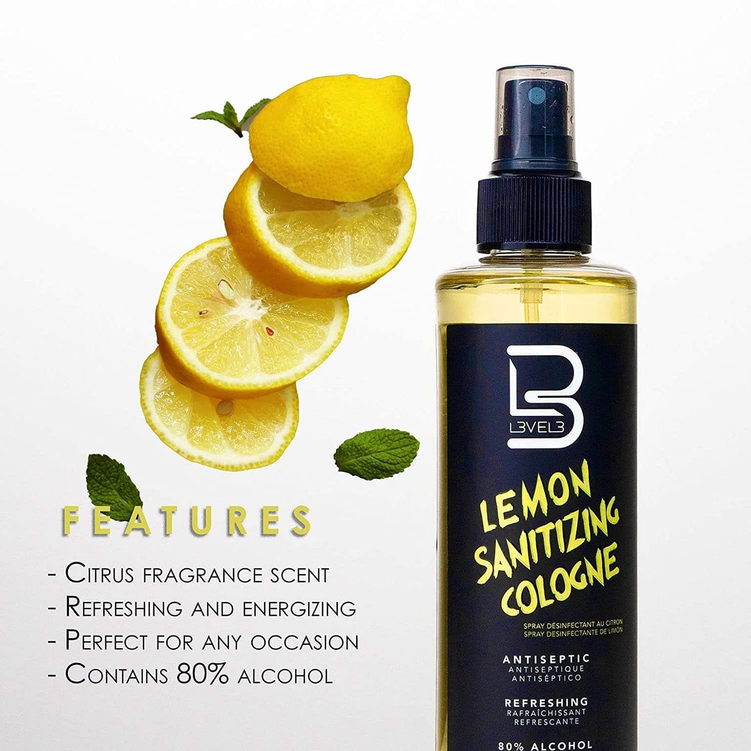 Level 3 Lemon Sanitizing Cologne Mens Travel Cologne Perfect for any Occasion - Goldy TV