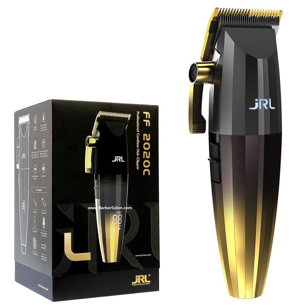 JRL FreshFade 2020C Cordless Clipper with Accessories - Gold #2020C-G (Dual Voltage)