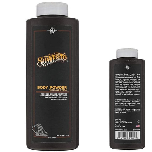 Suavecito Body Powder with Aloe Vera Talc Free Suavecito fragrance, 6oz - Goldy TV