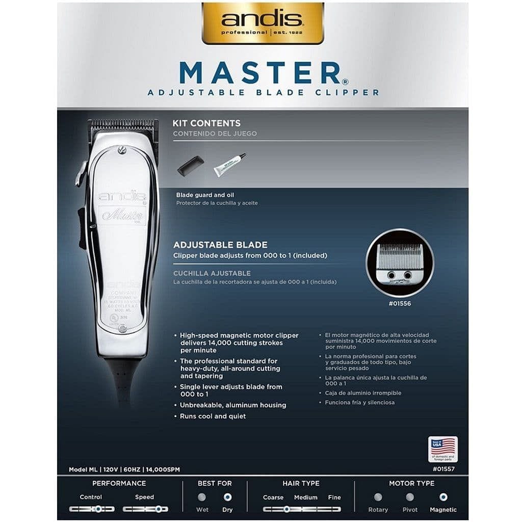 Andis Improved Master Clipper #01557 - Goldy TV