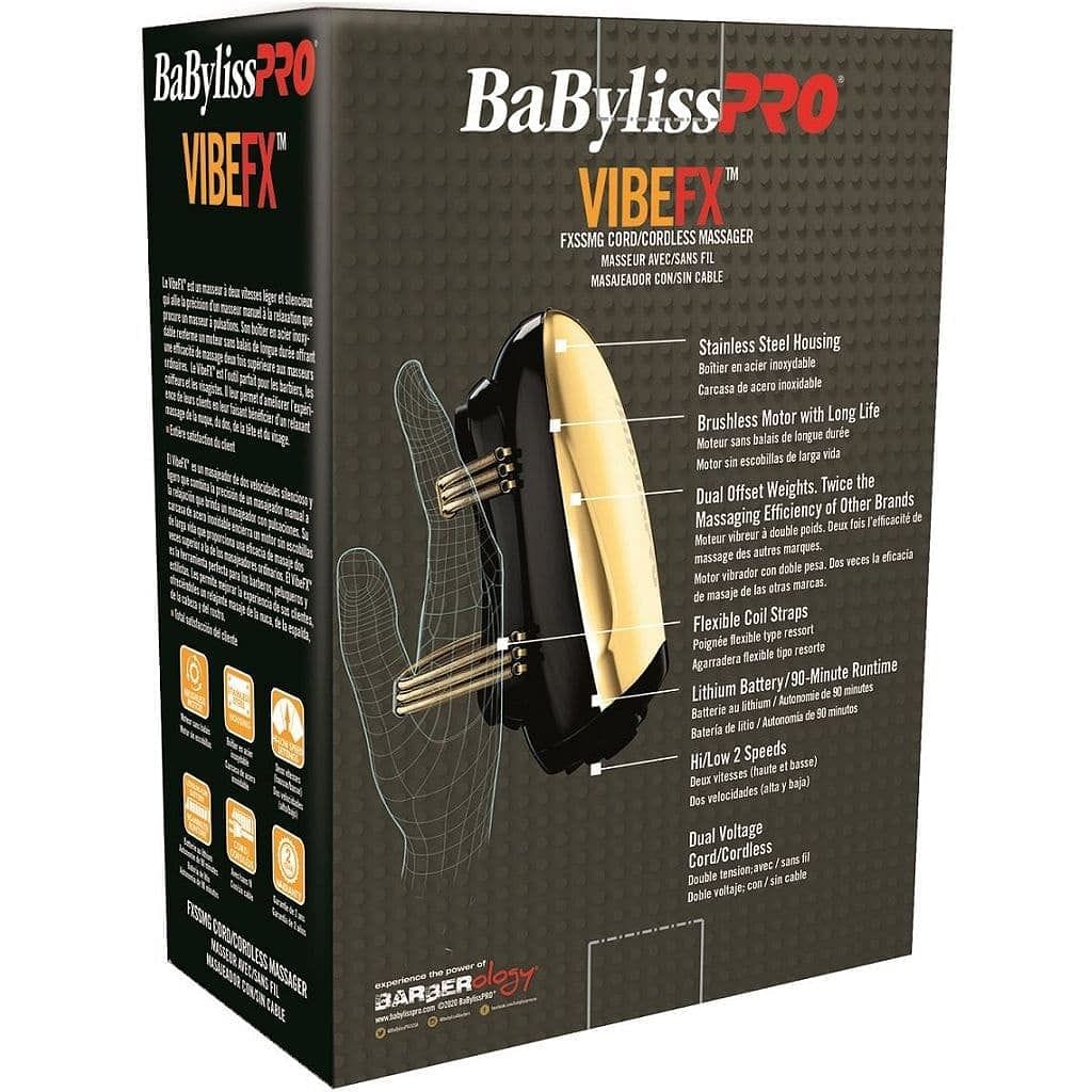 BaByliss Pro Gold Vibe FX Massager #FXSSMG - Goldy TV