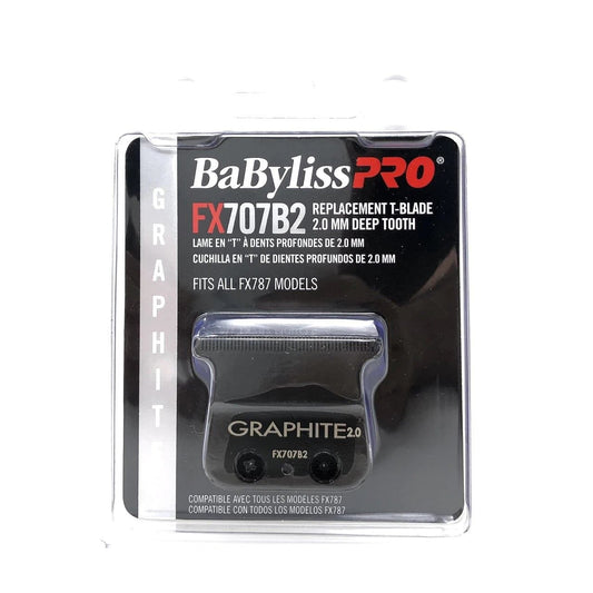 #FX707B-BaByliss Pro Graphite 2.0 mm Deep Tooth Replacement T-Blade Fits All FX787 Models - Goldy TV