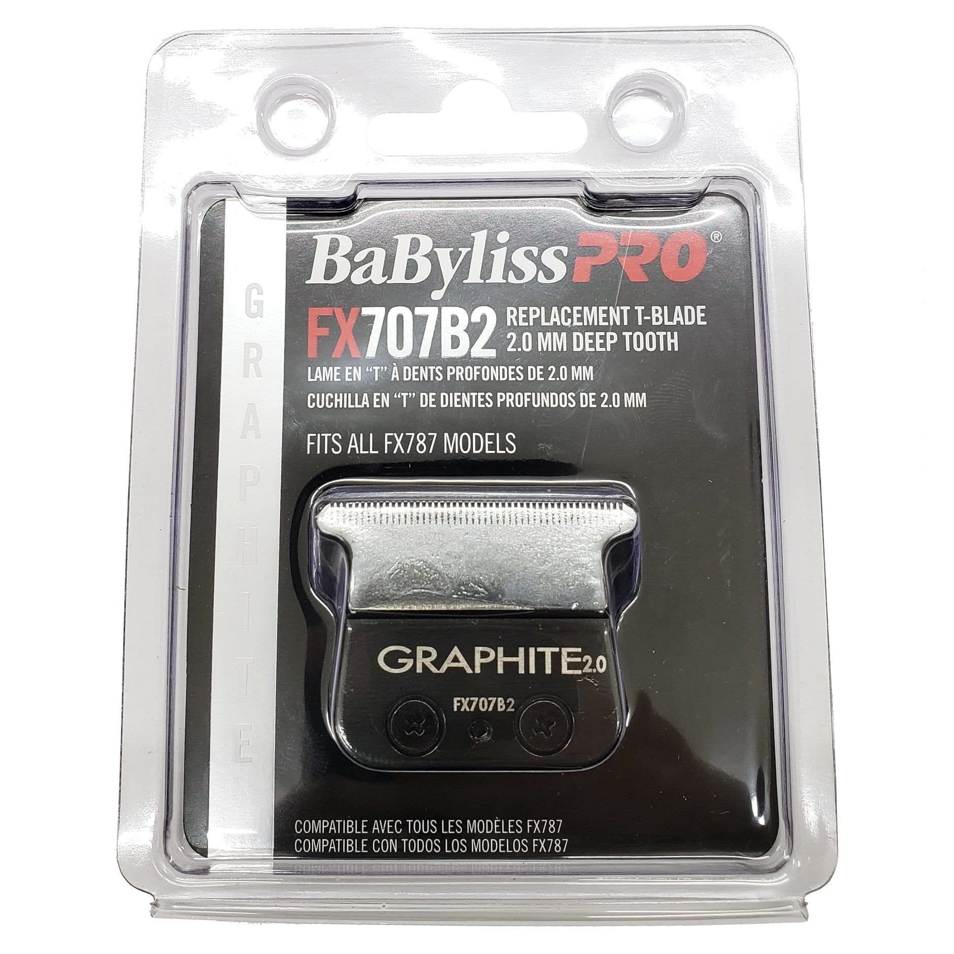 #FX707B2-BaByliss Pro Graphite Deep Tooth Replacement T-Blade Fits All FX787 Models - Goldy TV
