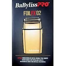 BaByliss Pro FOILFX02 Cordless Metal Double Foil Gold Shaver #FXFS2G (Dual Voltage) - Goldy TV