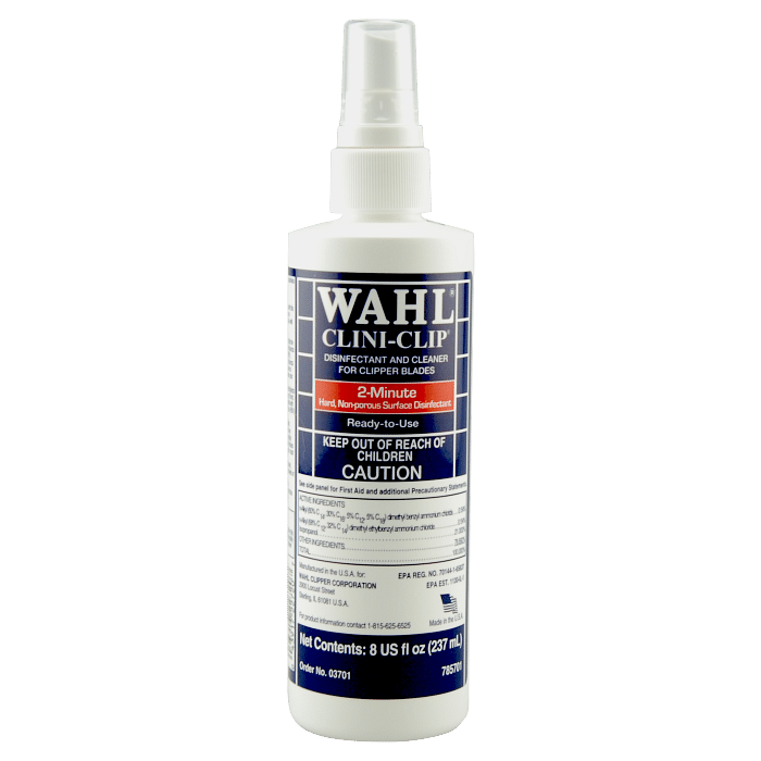 Wahl Clini Clip Spray, 8 oz. #03701  ***2 MINUTE DISINFECTION*** - Goldy TV
