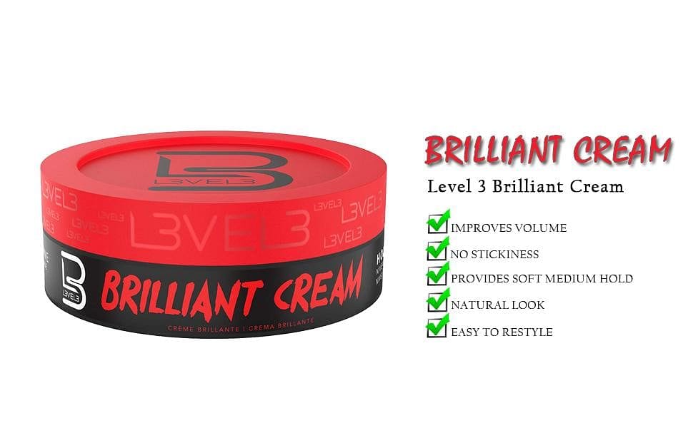 Level 3 Brilliant Cream Improves Hair Texture and Shine Hydrates your Hair 150 ML - Goldy TV