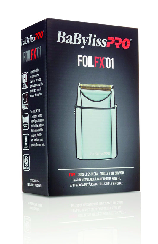 BaByliss Pro FOILFX01 Cordless Metal Single Foil Shaver #FXFS1 (Dual Voltage) - Goldy TV