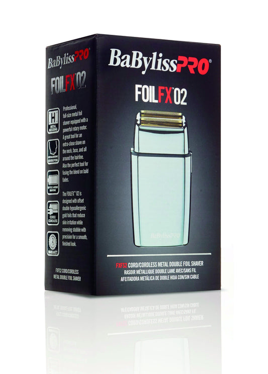 BaByliss Pro FOILFX02 Cordless Metal Double Foil Shaver #FXFS2 (Dual Voltage) - Goldy TV