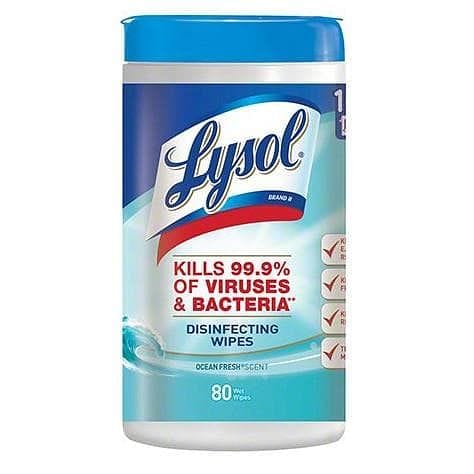 Lysol® Brand Disinfecting Wipes - Ocean Fresh 80ct. - Goldy TV