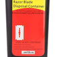Barber Salon Razor Blade Disposal Container Needle Sharps Waste Box Trash Can