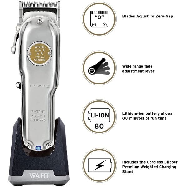 Wahl 5 Star Cordless Senior Clipper [METAL EDITION] #3000112 (Dual Voltage)