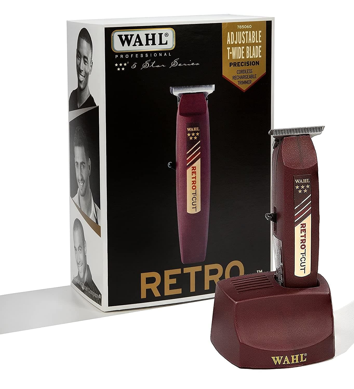 Wahl 5 Star Retro T-Cut Cordless Rechargeable Trimmer #8412 - Goldy TV